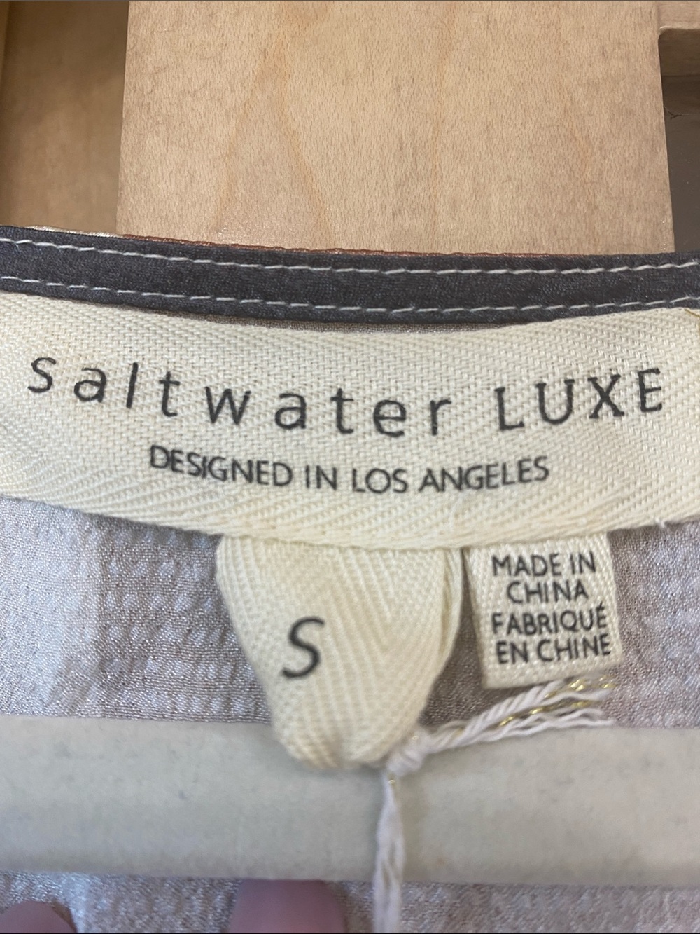 saltwater LUXE Striped Maxi Dress in Rust, Black & White - Picture 2 of 6